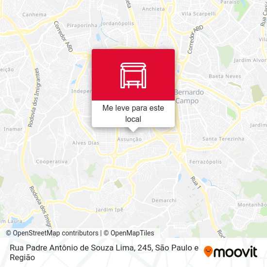 Rua Padre Antônio de Souza Lima, 245 mapa