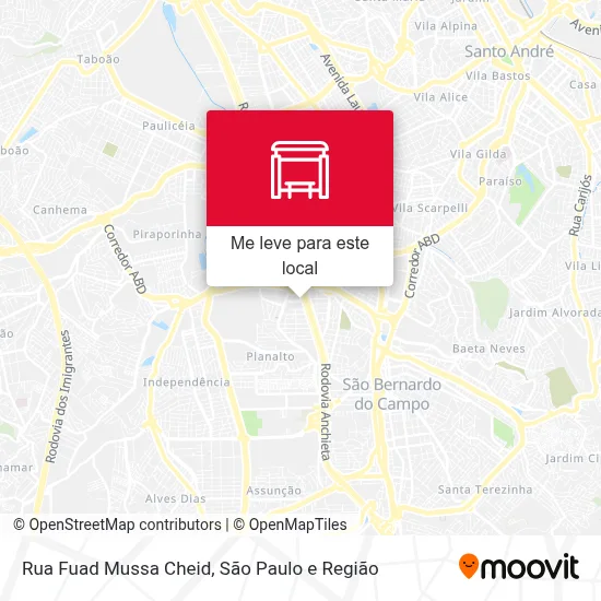 Rua Fuad Mussa Cheid mapa