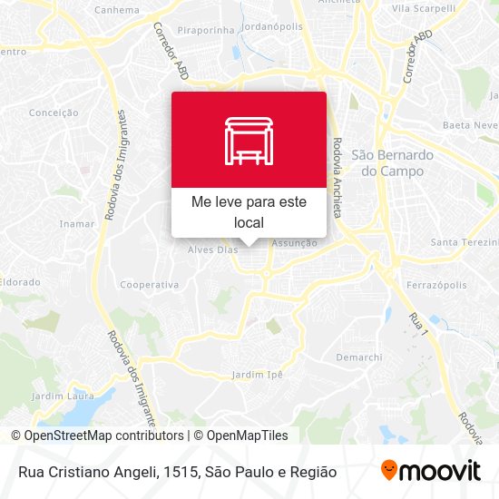 Rua Cristiano Angeli, 1515 mapa