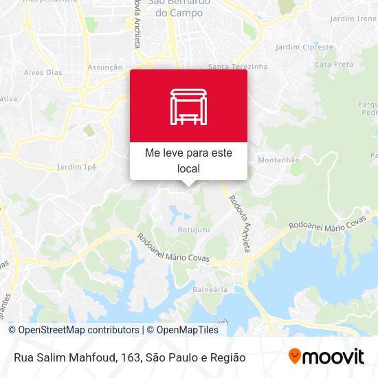 Rua Salim Mahfoud, 163 mapa