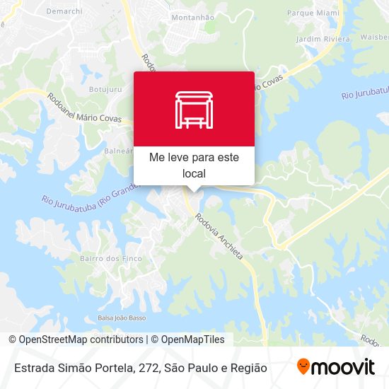 Estrada Simão Portela, 272 mapa