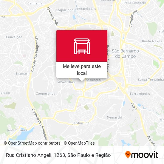 Rua Cristiano Angeli, 1263 mapa
