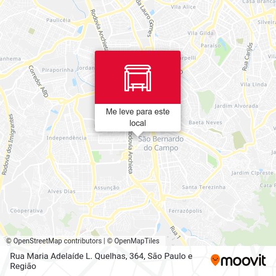 Rua Maria Adelaíde L. Quelhas, 364 mapa