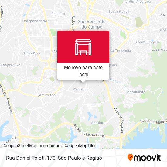 Rua  Daniel Toloti, 170 mapa