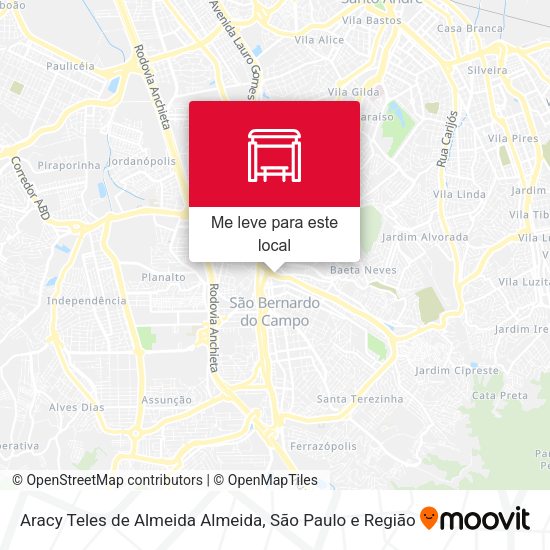 Aracy Teles de Almeida Almeida mapa