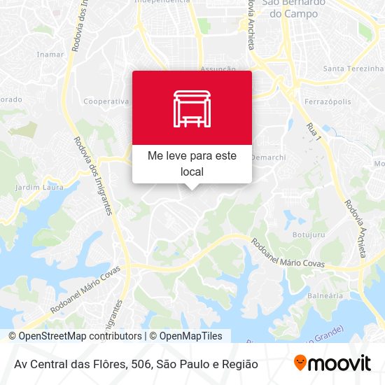 Av Central das Flôres, 506 mapa