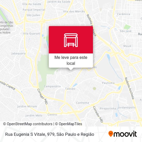 Rua Eugenia S Vitale, 979 mapa