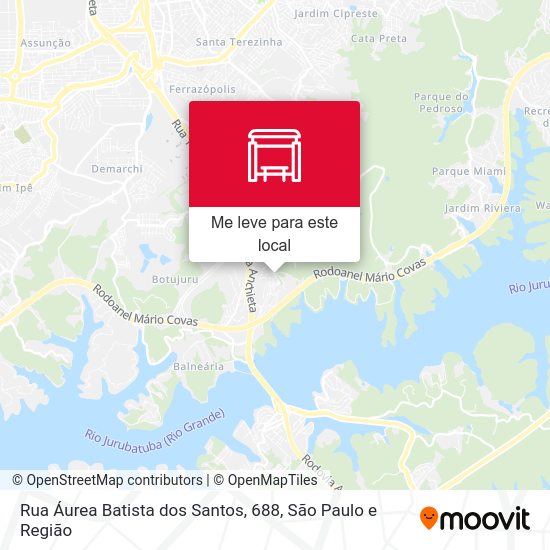 Rua Áurea Batista dos Santos, 688 mapa