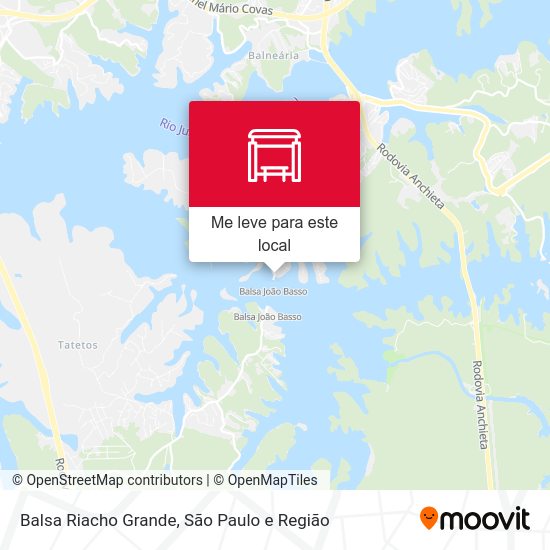 Balsa Riacho Grande mapa