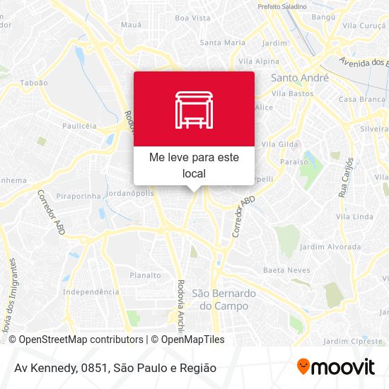 Av Kennedy, 0851 mapa