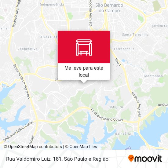 Rua Valdomiro Luiz, 181 mapa