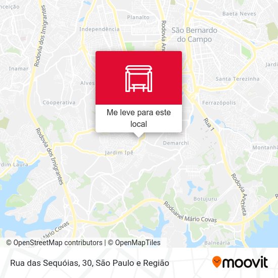 Rua das Sequóias, 30 mapa