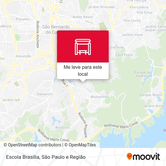 Escola Brasilia mapa