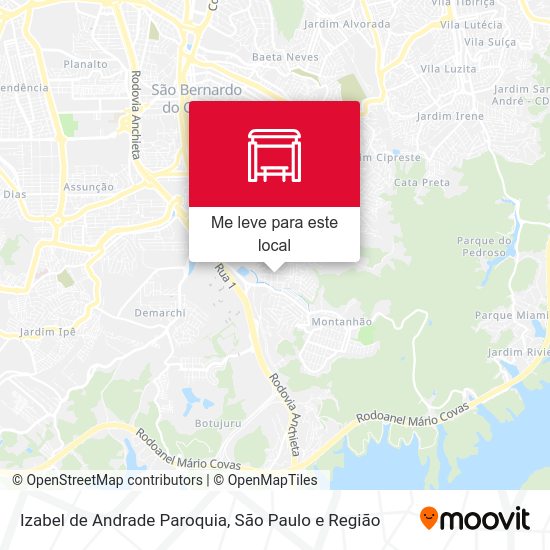 Izabel de Andrade Paroquia mapa