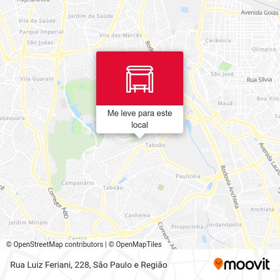 Rua Luiz Feriani, 228 mapa