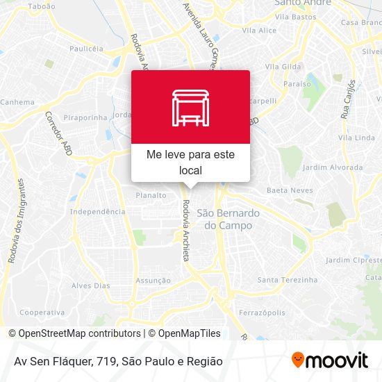 Av Sen Fláquer, 719 mapa