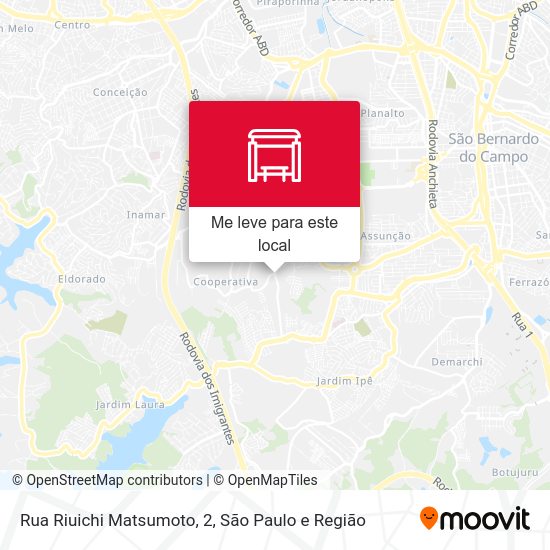 Rua Riuichi Matsumoto, 2 mapa