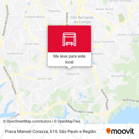 Praca Manoel Corazza, 619 mapa
