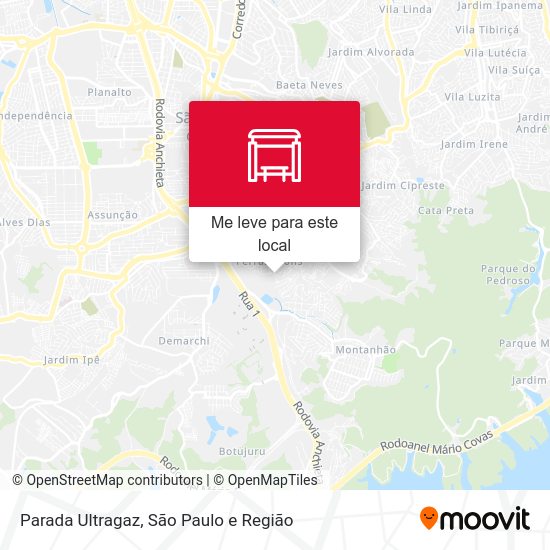 Parada Ultragaz mapa