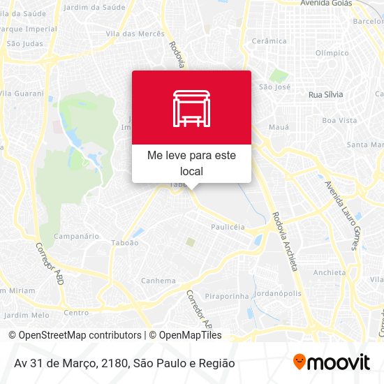 Av 31 de Março, 2180 mapa