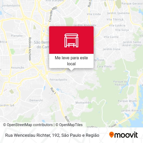 Rua Wenceslau Richter, 192 mapa