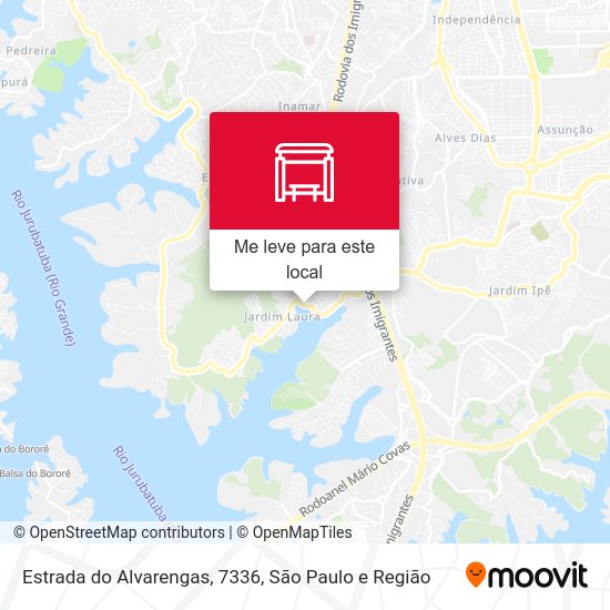 Estrada do Alvarengas, 7336 mapa