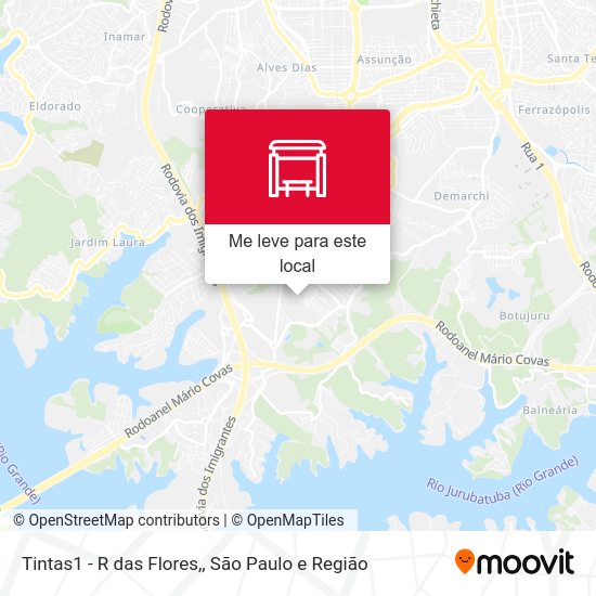 Tintas1 - R das Flores, mapa