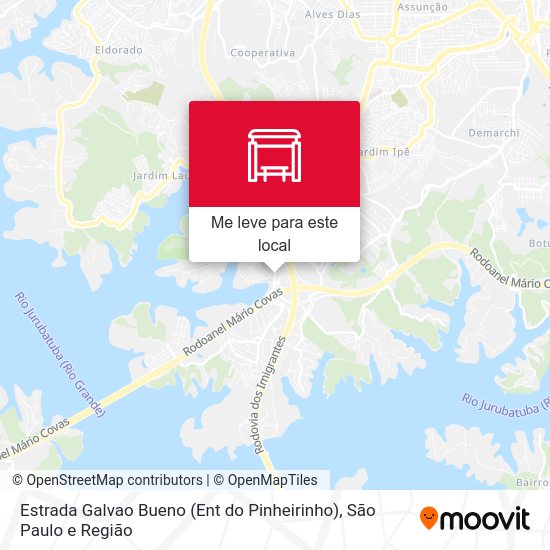 Estrada Galvao Bueno (Ent do Pinheirinho) mapa