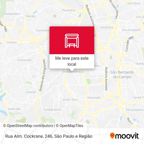 Rua Alm. Cockrane, 246 mapa