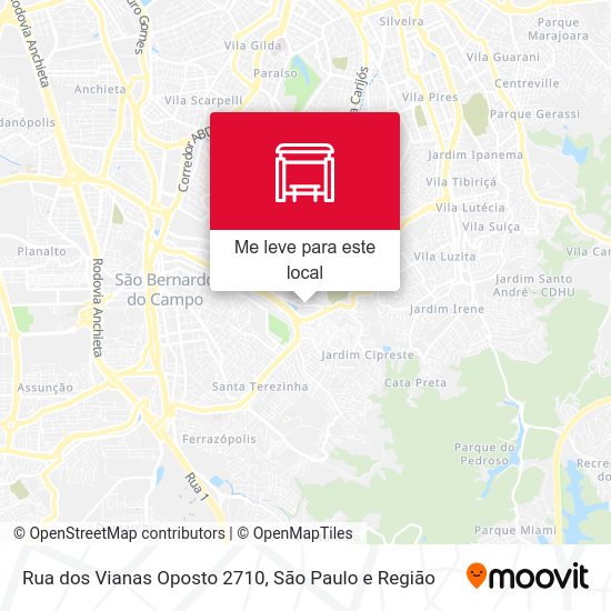 Rua dos Vianas Oposto 2710 mapa