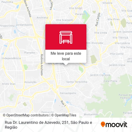 Rua Dr. Laurentino de Azevedo, 251 mapa