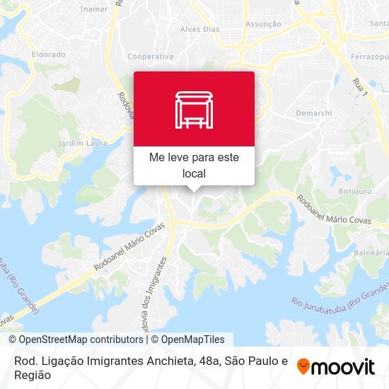 Rod. Ligação Imigrantes Anchieta, 48a mapa