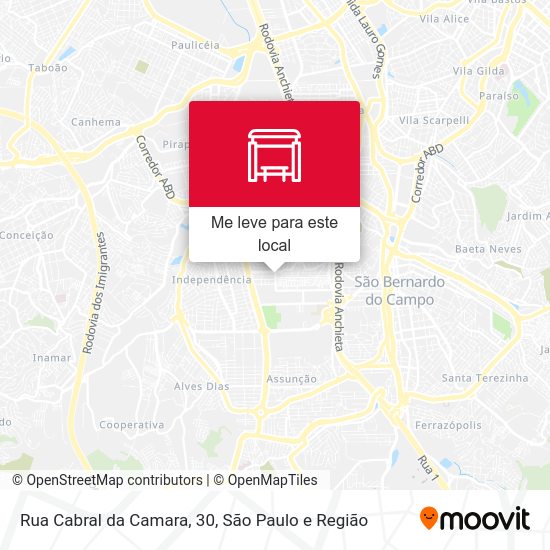 Rua Cabral da Camara, 30 mapa