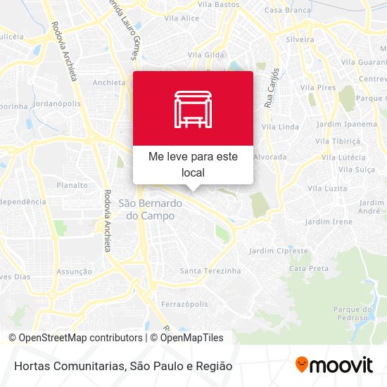Hortas Comunitarias mapa