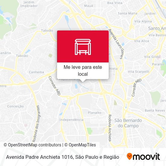Avenida Padre Anchieta 1016 mapa