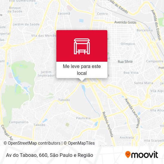 Av do Taboao, 660 mapa