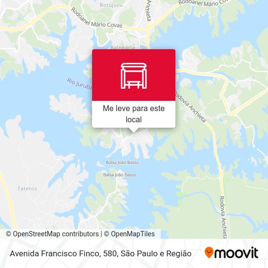 Avenida Francisco Finco, 580 mapa