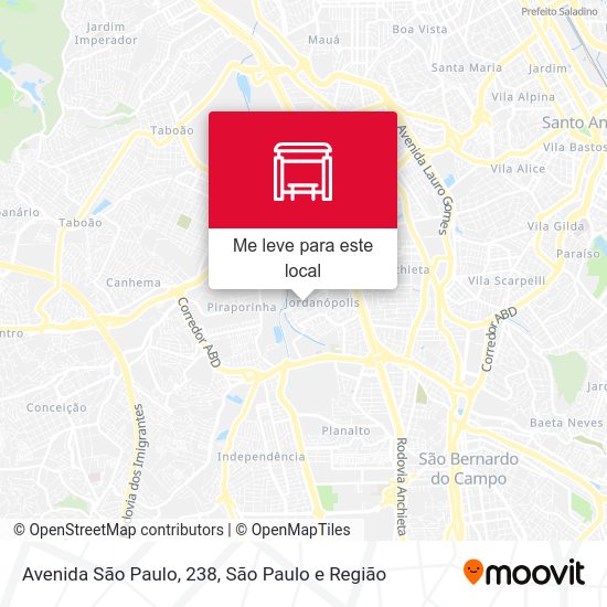 Avenida São Paulo, 238 mapa