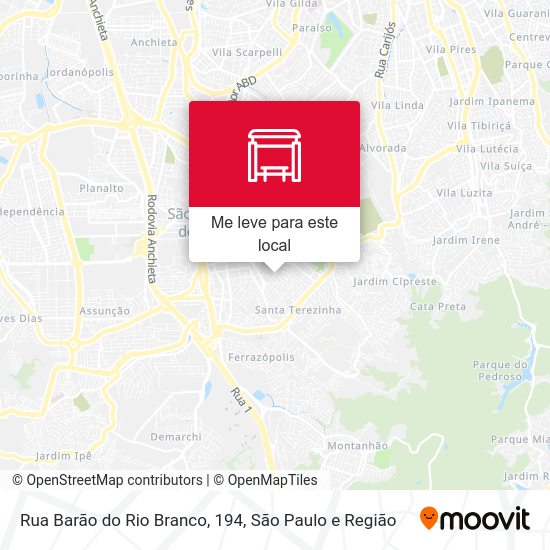 Rua Barão do Rio Branco, 194 mapa