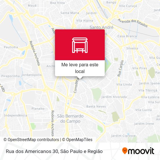 Rua dos Americanos 30 mapa