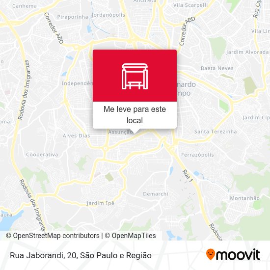 Rua Jaborandi, 20 mapa