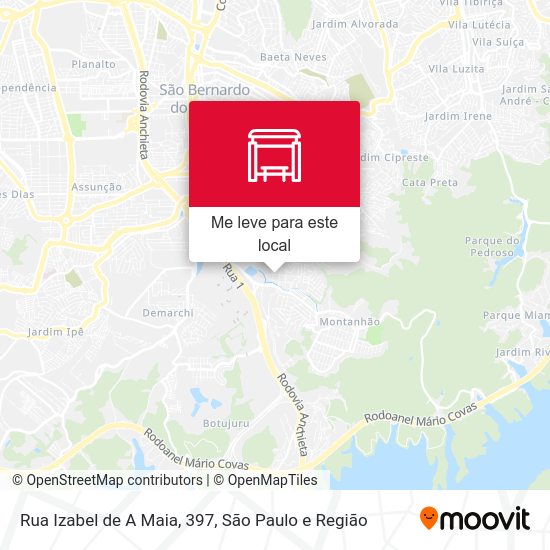 Rua Izabel de A Maia, 397 mapa