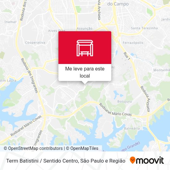 Term Batistini / Sentido Centro mapa