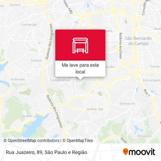 Rua Juazeiro, 89 mapa