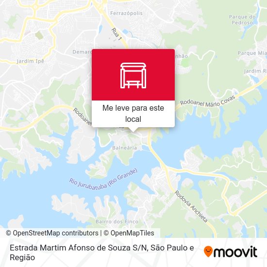 Estrada Martim Afonso de Souza S / N mapa