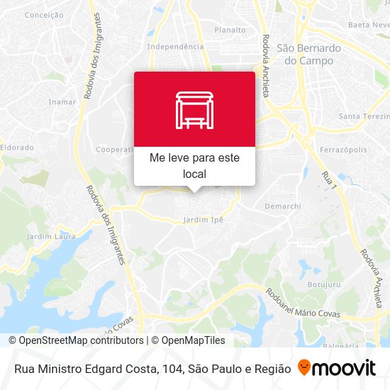 Rua Ministro Edgard Costa, 104 mapa