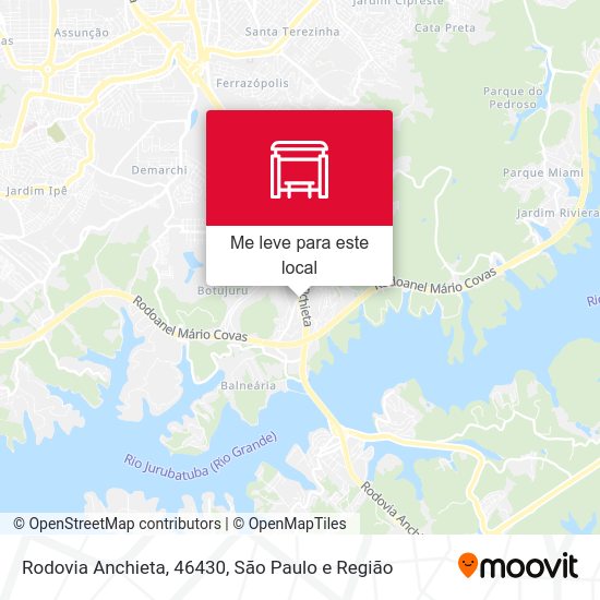 Rodovia Anchieta, 46430 mapa