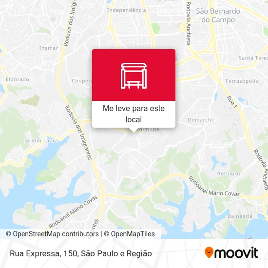 Rua Expressa, 150 mapa