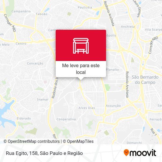 Rua Egito, 158 mapa