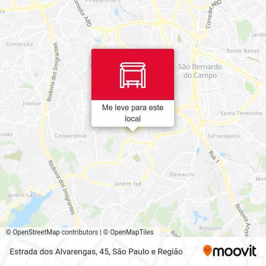 Estrada dos Alvarengas, 45 mapa